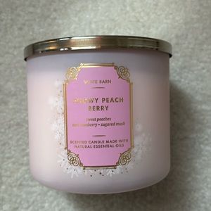 Snow Peach Berry Candle